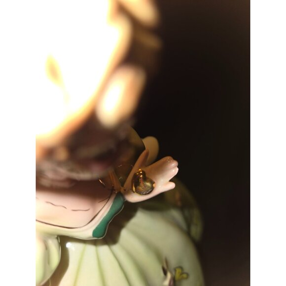 Vintage Josef Originals Figurine Yellow Dress Victorian Lady Ceramic 8" Tall Han - Picture 6 of 7